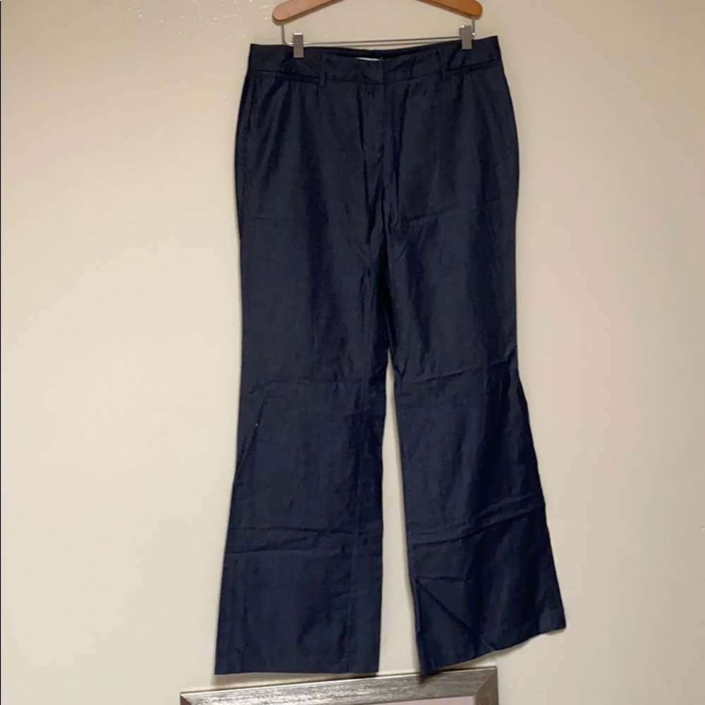 new york & company bootcut blue pants TALL 10